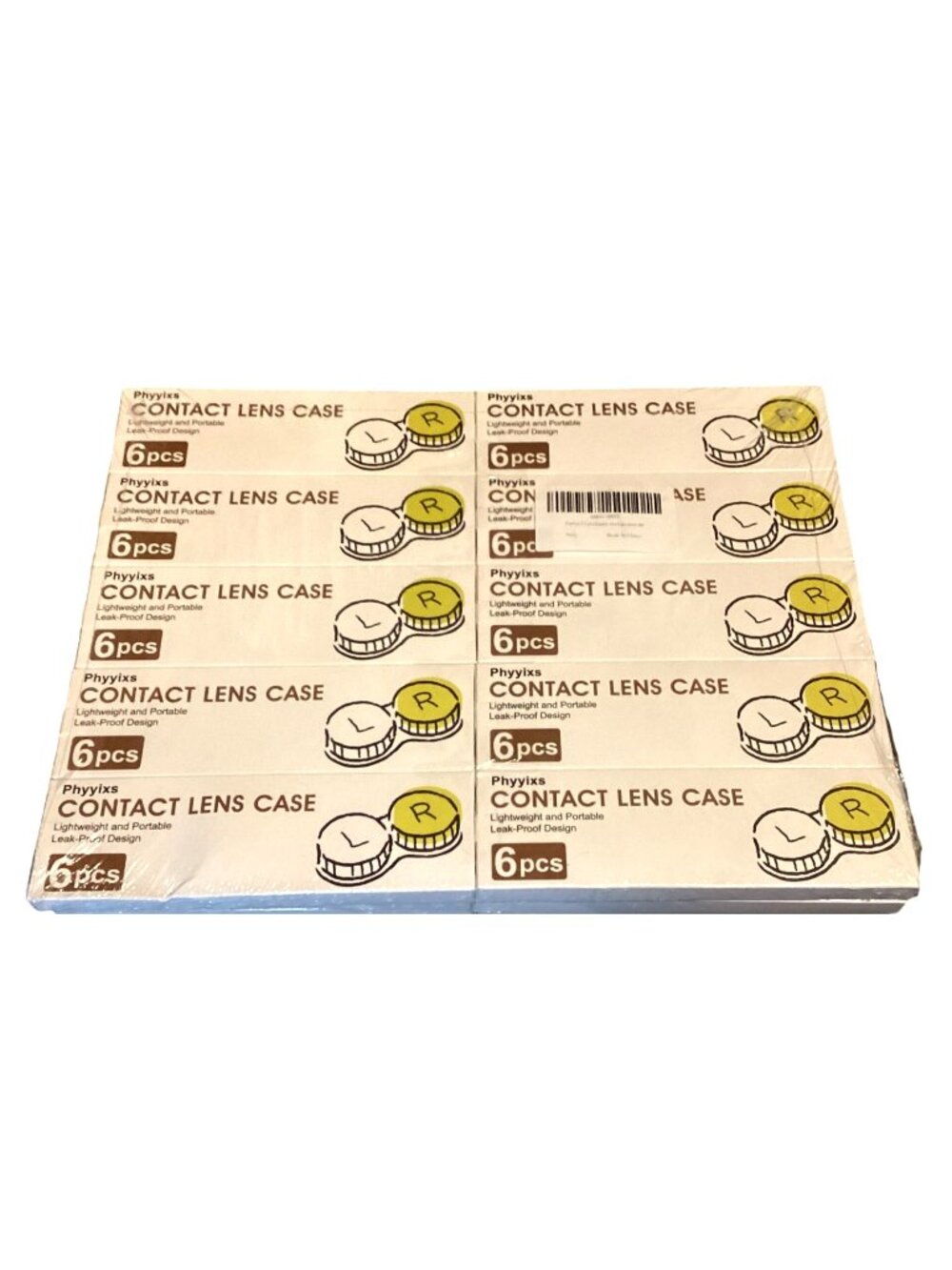 60pcs Phyyixs Contact Leak Proof Lens Cases Sealed Boxes 10 X 6 Per Box New